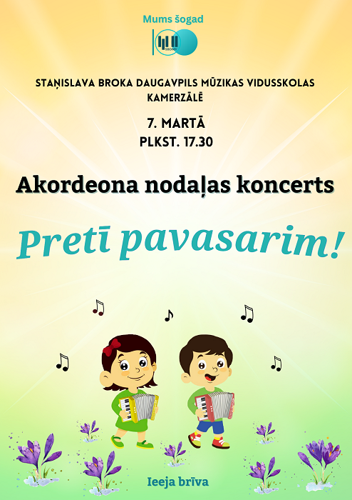 Koncerta  Pretī pavasarim afiša