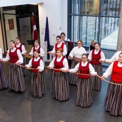 SBDMV audzēkņi sveic Saules skolas kolektīvu Valsts svētkos!