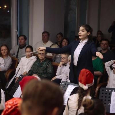 Akordeona nodaļas Ziemassvētku koncerts