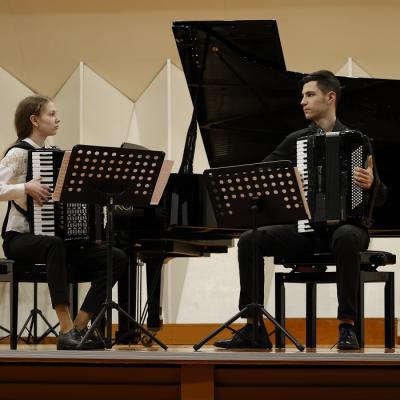 Latgales reģiona akordeonistu semināra „Gribu būt mūziķis” dalībnieki