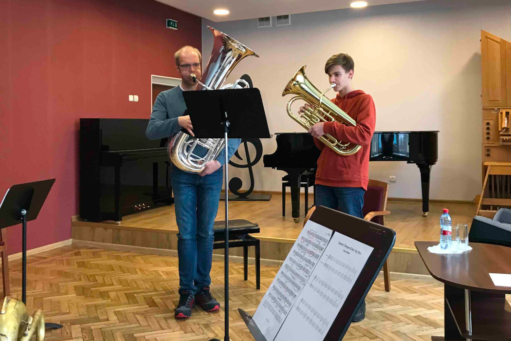 Tubista Daniela Ridera (Daniel Ridder) meistarklases